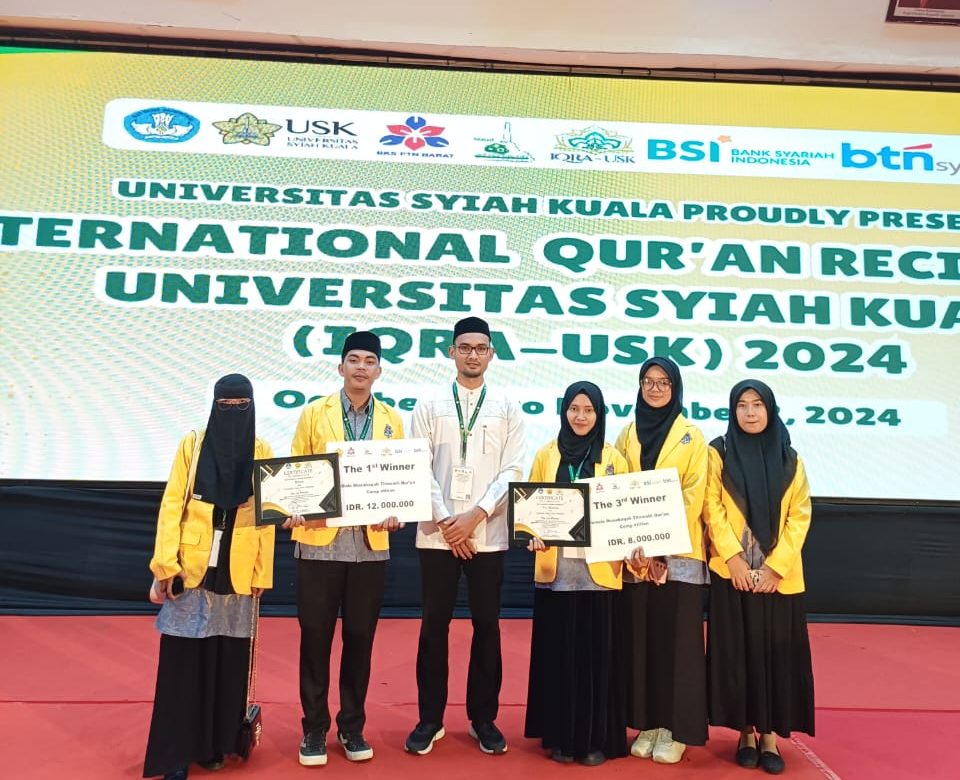 Dua Mahasiswa UTU Raih Juara di Ajang International Qur’an Recitation Awards – USK 2024