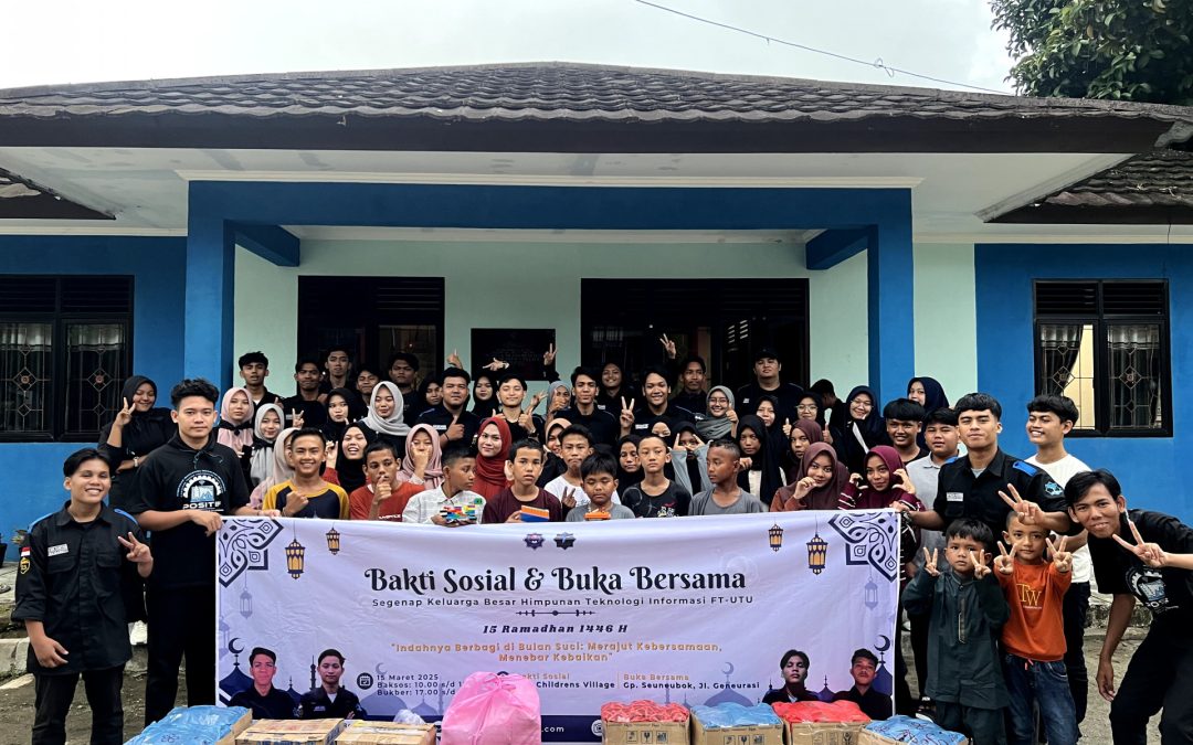 HIMATIF FT-UTU Gelar Bakti Sosial, Pembagian Takjil, dan Buka Puasa Bersama